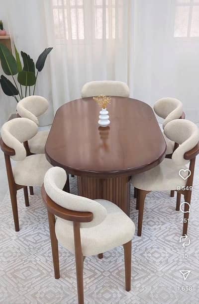 Dining with 6 chair