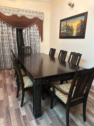 Dining table with 8 chairs