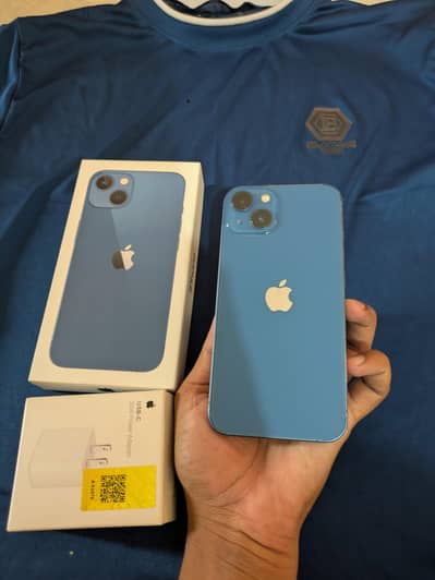 Apple iPhone 13 pata approved official with box 10 by 10 condition