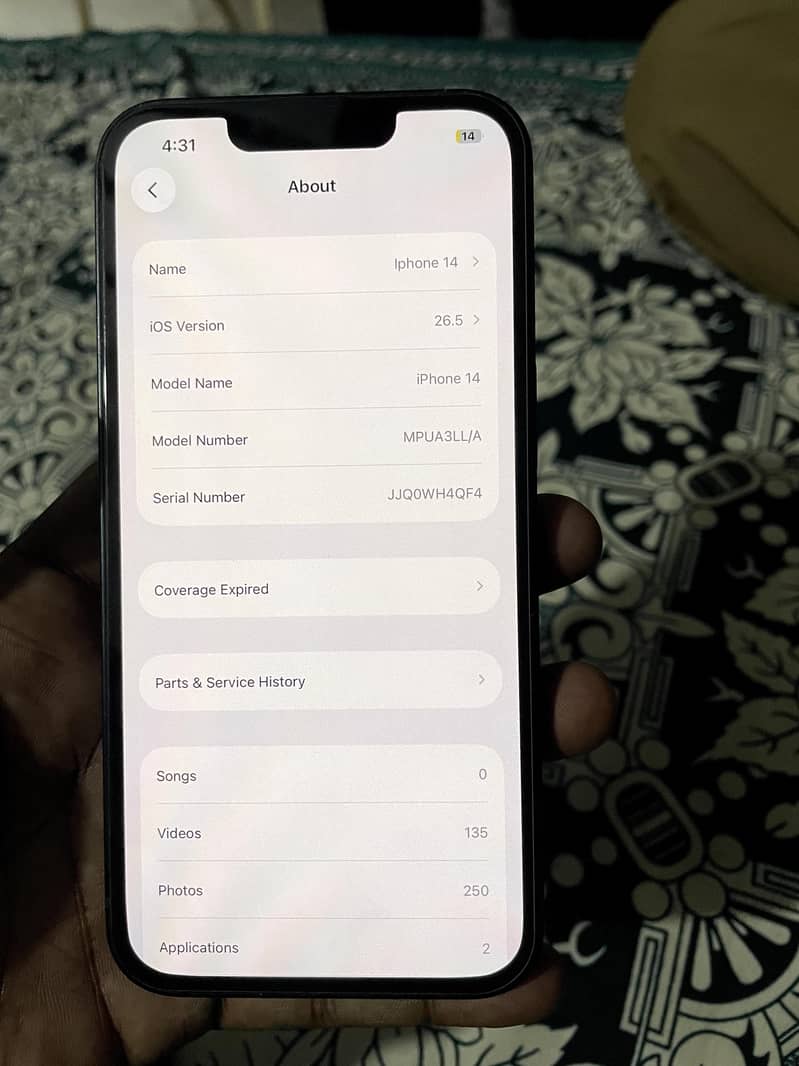 Apple iPhone 14 ( WA - 03010490046 ) 0