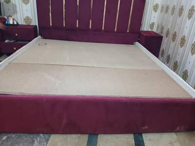 Double Bed with Side Tables for Sale