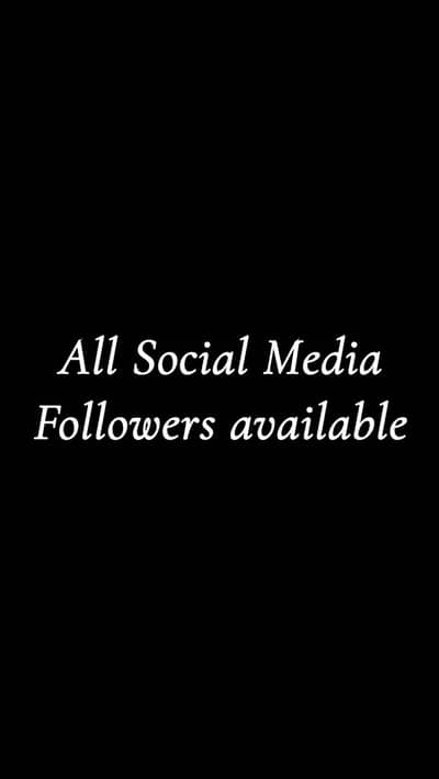 All Social Media Followers available