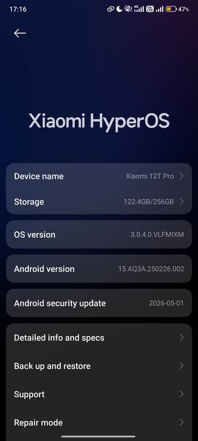 Xiaomi 12T Pro