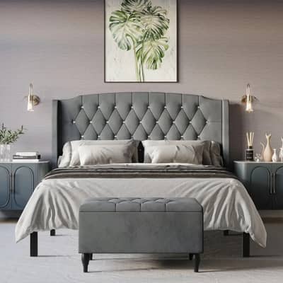Bed - Wooden Bed - Luxury Bed - Poshish Bed - Bed for Sale