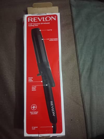 Revlon 11/2 coconut oil infused curling iron imported from usa