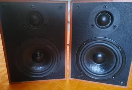 Original Wharfedale Crystal 2-8 Bookshelf Speakers Pair | Fully Workin