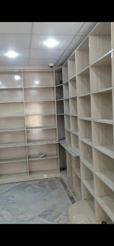 counters and racks for shop