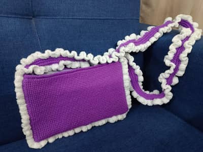 Crochet Ruffle bag