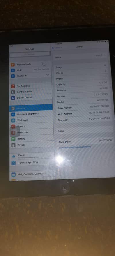 I pad 2 16GB (icolud)