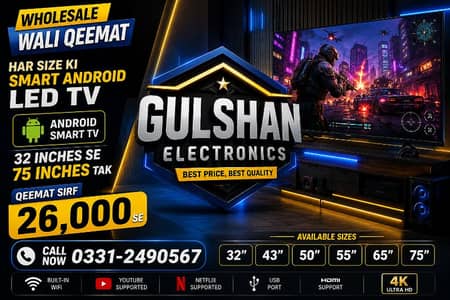 Super Offer 55 inches Smart Google Led TV HD FHD 4K
