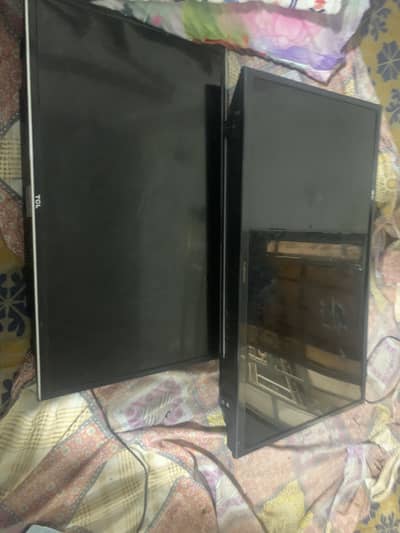 TWO Smart tv TCL and Samsung 32 and 43