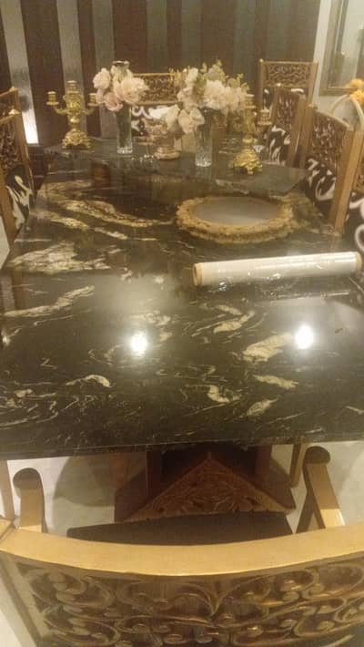 Italian Marble 8*4 Ten People Dinning Table