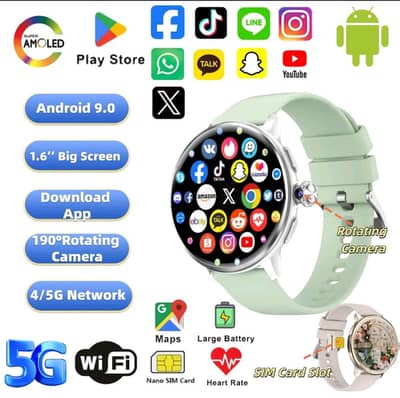 H88 female 5G android smart watch 3/32