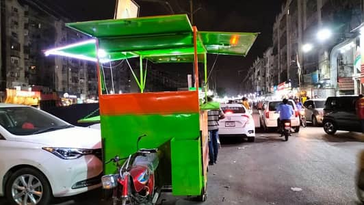 Mobile Food/Limca Cart with Bike Installed