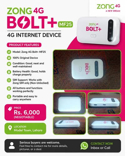 Zong Internet Device MF25 For Sale