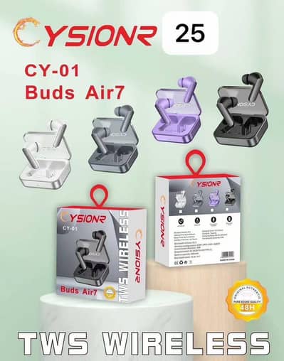 CY-01 Buds Air7 Wireless Earbuds with Charging Case