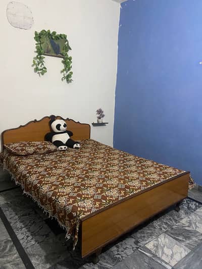 Wooden Bed with Matress