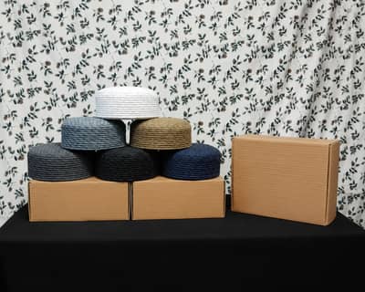 Premium Islamic Prayer Cap (Topi) | Elegant Design | All Sizes Availab