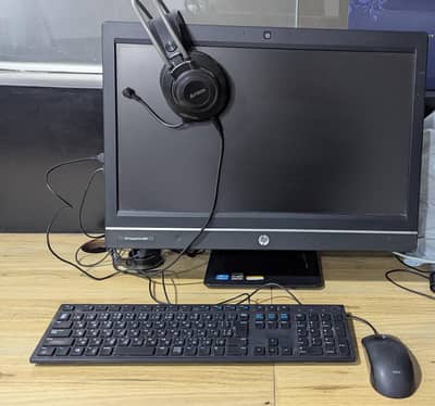 Hp Compaq Pro 6300  All In One With Keyboard & Mouse & Headphones