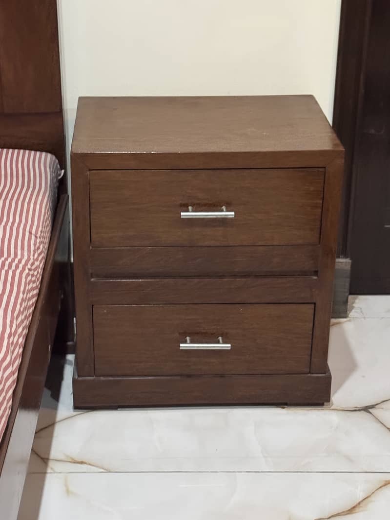 Single bed with side table 3