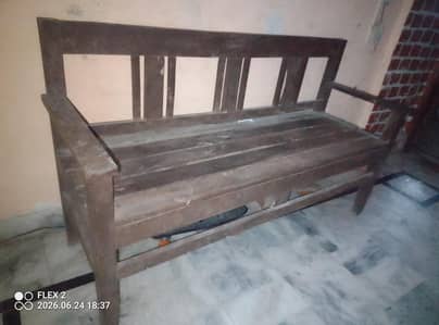 wooden bench full size