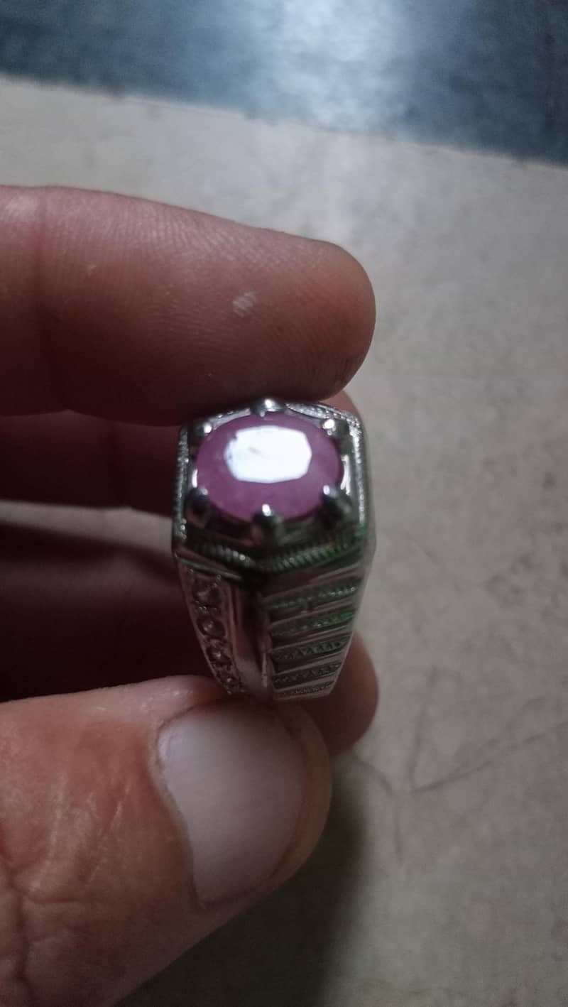Ruby silver Ring 0