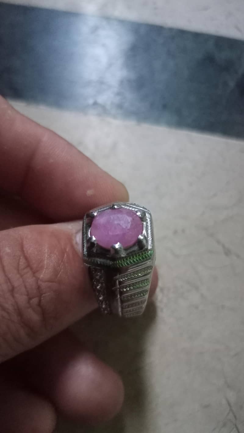 Ruby silver Ring 1
