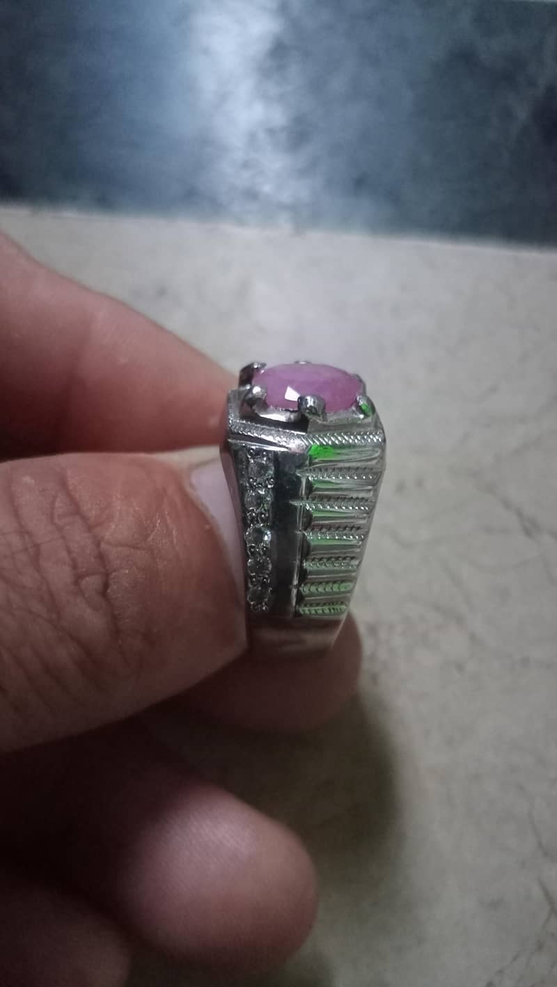 Ruby silver Ring 2
