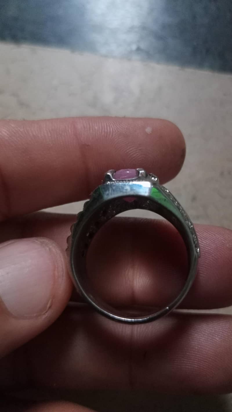Ruby silver Ring 4