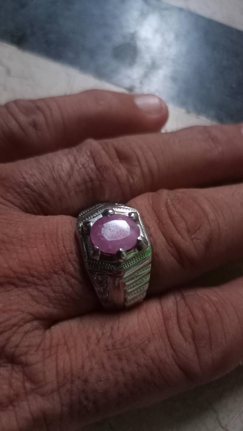 Ruby silver Ring 5