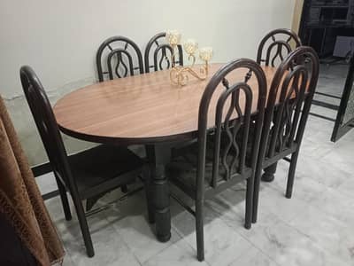 Wooden dinning table
