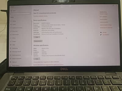 Latitude Dell core i5 8th generation 12 GB ram 256GB SSD edge screen