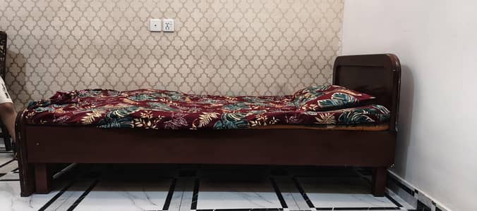 WOODEN single bed