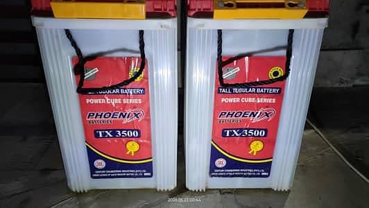 Phoenix TX3500 Tubular Batteries – Excellent Condition – 2 Years Used