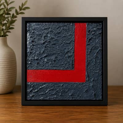 Simple and elegent textured art on canvas.