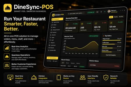 Complete Restaurant Management System with POS & Live Kitchen Display