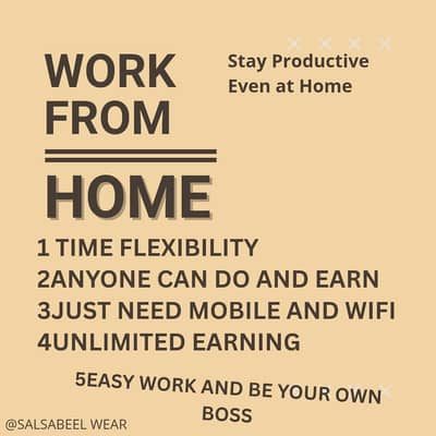 ONLINE WORK From Home OPPORTUNITY