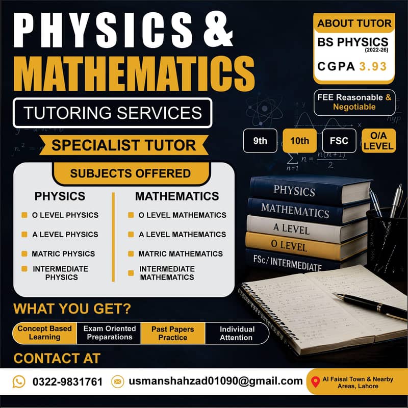 Physics & Mathematics Tutor 0