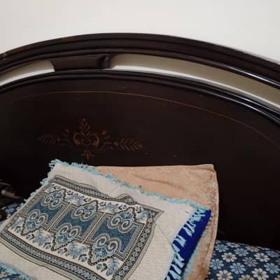 bed with dressing table