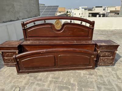 Wooden King Size bed for sale