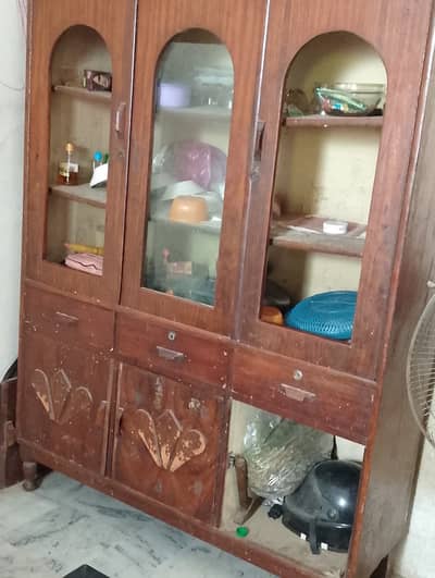 Wooden crocery wardrobe