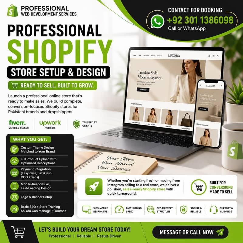 Shopify website development/Professional web developer/Web design 0