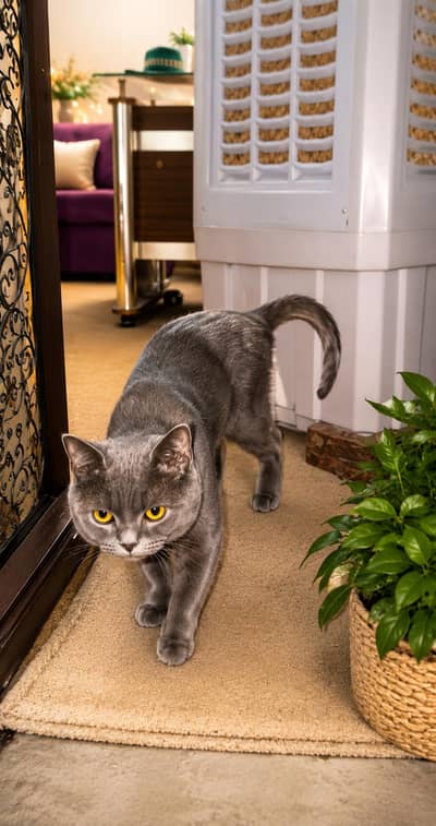 brown cat