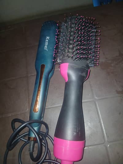 blow dryer and straightener