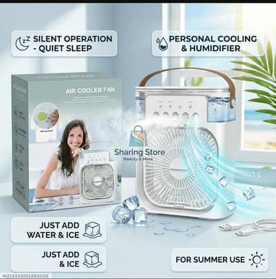 Portable Mini Air Cooler Fan with Humidifier for Summer use