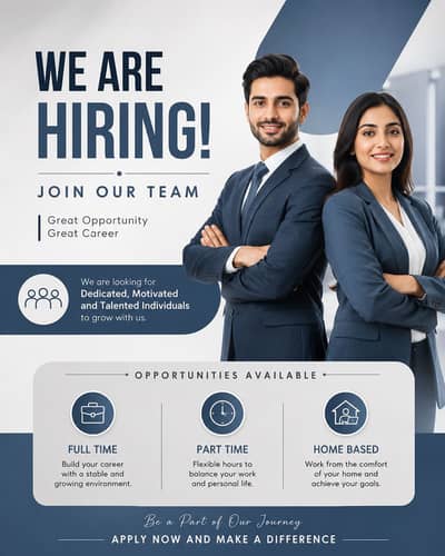 Hiring now on urgent bases