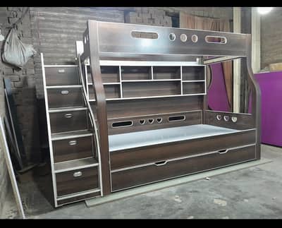 Kids Bunk Bed / Kid wooden bunker bed | triple bed | Double bed