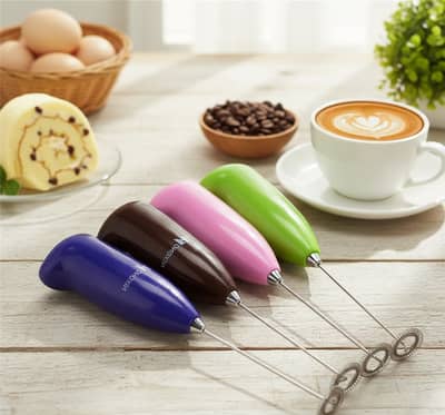 Coffee Beater & Milk Frother – Mini Handheld Egg Whisk, Drink Mixer