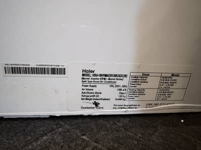 Haier Ac Dc inverter Wifi