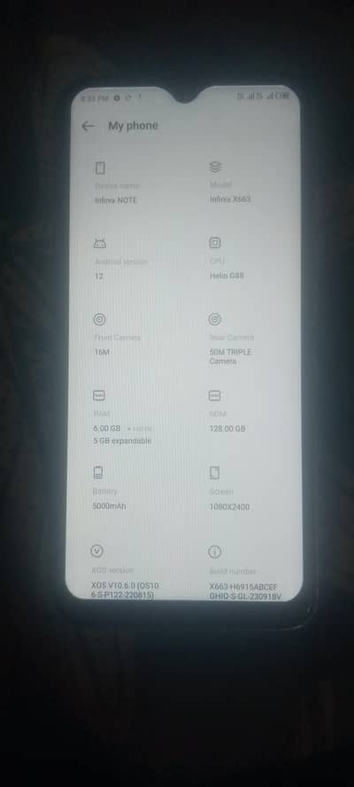 Infinix Note 11.6/128